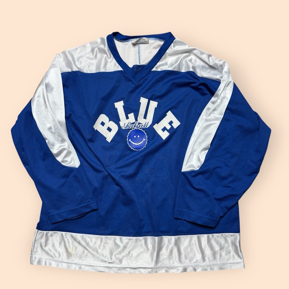 Vintage Labatt Blue 1990s Hockey Jersey Men’s XL Blue Vtg 90s Beer